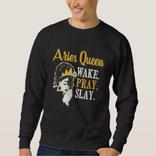 Sweatshirt Astrologue Aries Queen Astrologie Zodiac Sign Horo