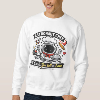 Sweatshirt Astronaut Chef – Love Is My Secret Ingredient 🚀🍳
