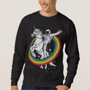 Sweatshirt Astronaute chevauchant une licorne