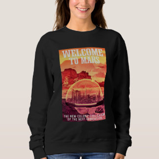 Sweatshirt Astronaute de Mars Bienvenue sur Mars
