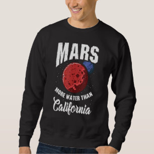 Sweatshirt Astronomie de la planète d'eau Mars Mars Mars