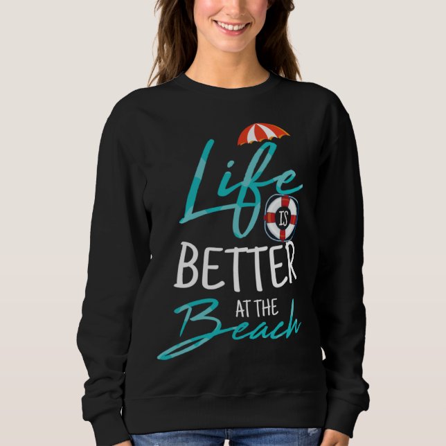 Sweatshirt At The Beach Swimming For A Swimming Team (Devant)