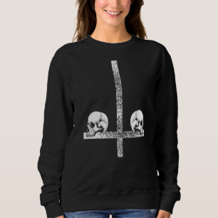 Sweatshirt Atheist Satanic Inverted Cross Lucifer Satanic Cro