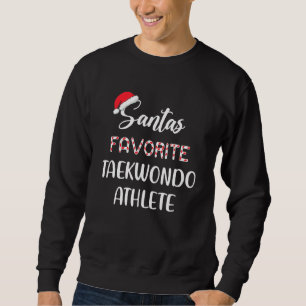 Sweatshirt Athlète de Taekwondo préféré du Père Noël Noël Tae