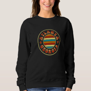 Sweatshirt Atlanta Georgia Hometown Ga Home State Atlantan Re