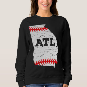 Sweatshirt Atlanta Softall Map Atlanta Softball Maman Papa