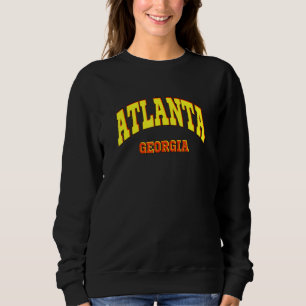 Sweatshirt Atlanta State Of Georgia Design Sportif