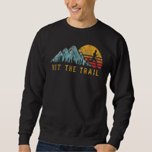 Sweatshirt Atteindre Le Coureur De Piste Retro Vintage Runner