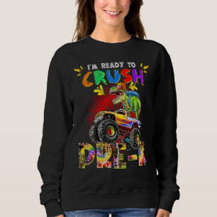 Sweatshirt Attention Je Suis Prêt À Ecraser Pré K Cool Cravat