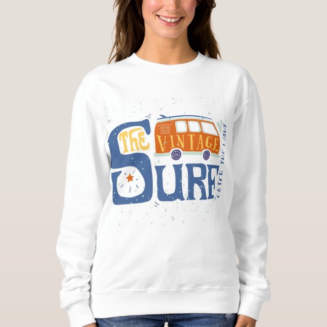 Sweatshirt Attraper L'Affiche De La Vague (Devant)