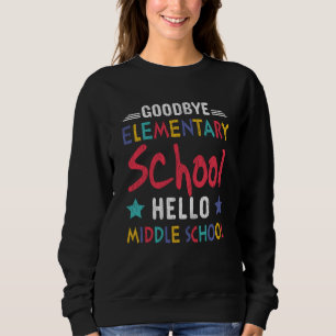 Sweatshirt Au revoir école primaire Bonjour collège Enfants