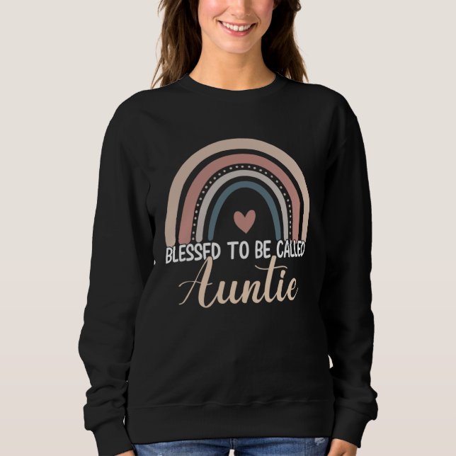 Sweatshirt Auntie Mothers Day Blessed To Be Called Auntie Rai (Devant)