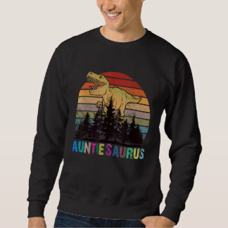 Sweatshirt Auntiesaurus Rex Dinosaur Auntie Saurus Family Mat