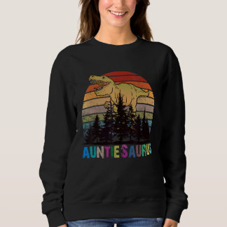 Sweatshirt Auntiesaurus Rex Dinosaur Auntie Saurus Family Mat