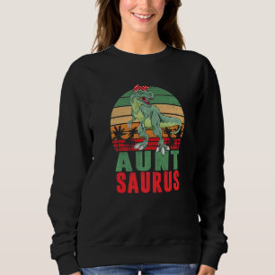 Sweatshirt Auntsaurus Rex Dinosaur Tante Saurus Famille Match