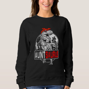 Sweatshirt Auntsaurus Rex Dinosaur Tante Saurus Famille Match