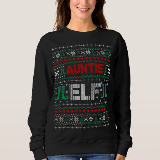 Sweatshirt Aunty Elf laide pull de Noël
