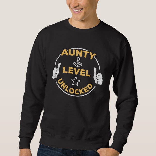 Sweatshirt Aunty Level Unlocked Soon To Be Aunty (Devant)