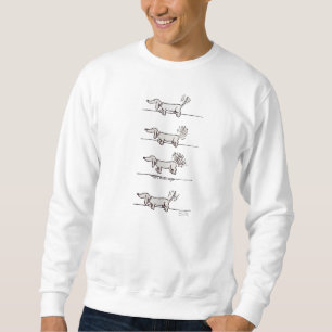 Sweatshirt aus fliegender Dackel