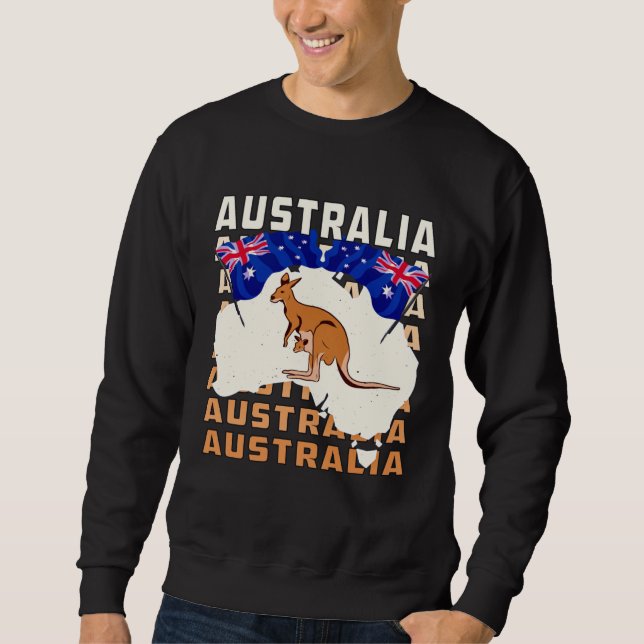 Sweatshirt AUSTRALIA Down Under Australia (Devant)