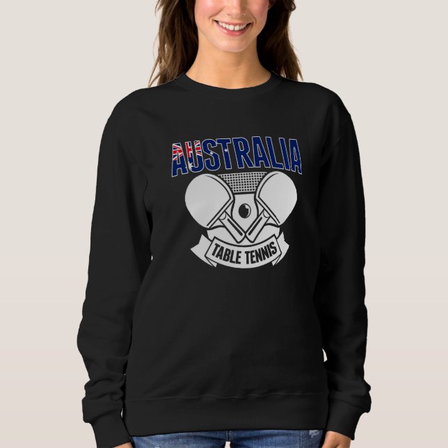 Sweatshirt Australia Ping Pong  Aussie Table Tennis Team Supp (Devant)