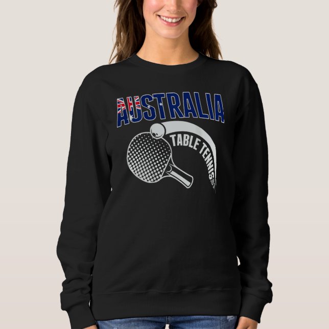 Sweatshirt Australia Table Tennis  Australian Ping Pong Suppo (Devant)