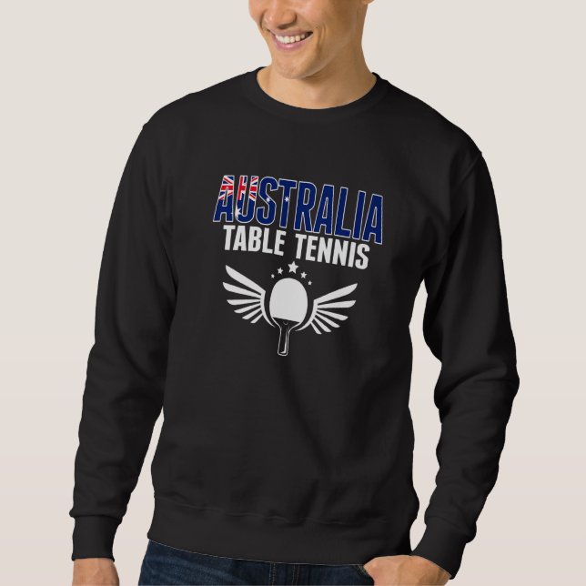 Sweatshirt Australia Table Tennis  Australian Ping Pong Suppo (Devant)