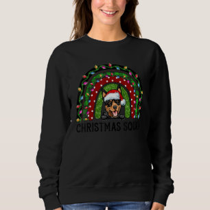 Sweatshirt Australian Kelpie Chien Tree Noël Lumière Noël Sq