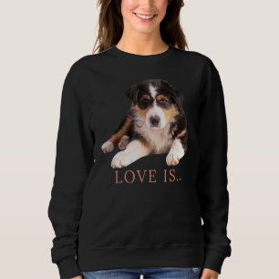 Sweatshirt Australian Shepherd Aussie Maman Papa Aime Chien T