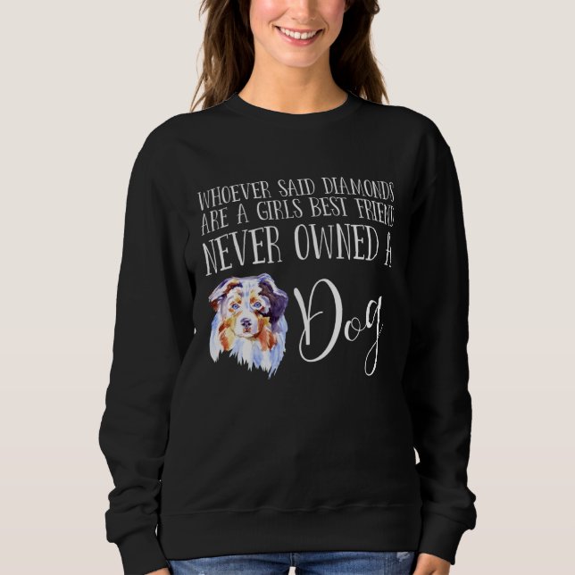 Sweatshirt Australian Shepherd  Dog Love Miniature Love My Au (Devant)