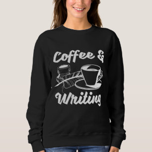 Sweatshirt Auteur De Livre Littérature - Café Et Écriture