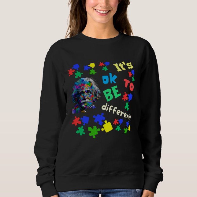 Sweatshirt Autism Awareness Acceptance Science Ok To Be Diffe (Devant)
