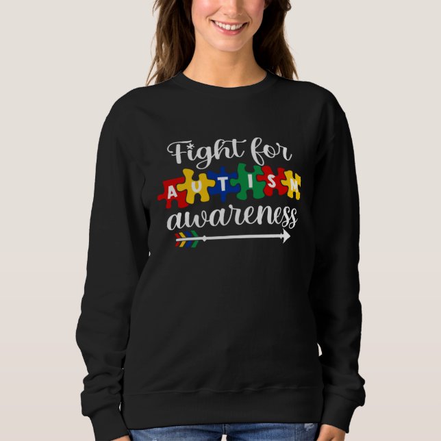 Sweatshirt Autism Awareness For Men Women Kid Matching Family (Devant)