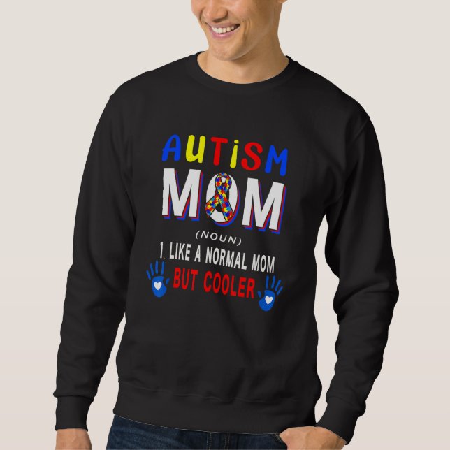 Sweatshirt Autism Mom Definition Cooler Proud Autism Awarenes (Devant)