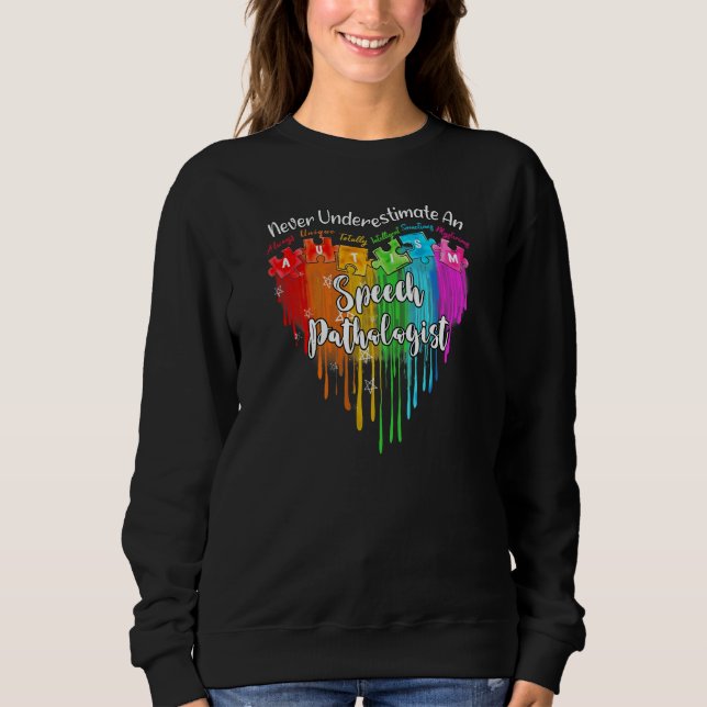 Sweatshirt Autism Speech Language Pathologist Jigsaw Puzzle H (Devant)