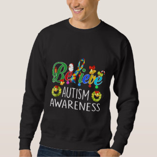 Sweatshirt Autisme-Croire Sensibilisation sur l'autisme Noël 