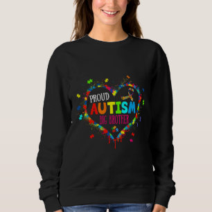 Sweatshirt Autisme joyeux Big Brother Puzzle Autisme
