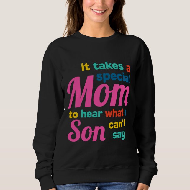 Sweatshirt Autisme Maman Parents Autistique Sensibilisation F (Devant)