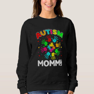 Sweatshirt Autistic Mommy Puzzle Soutien Famille Autism Award