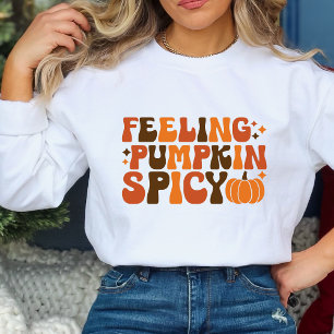 Sweatshirt Automne Thanksgiving Sentiment Citrouille épicé dr