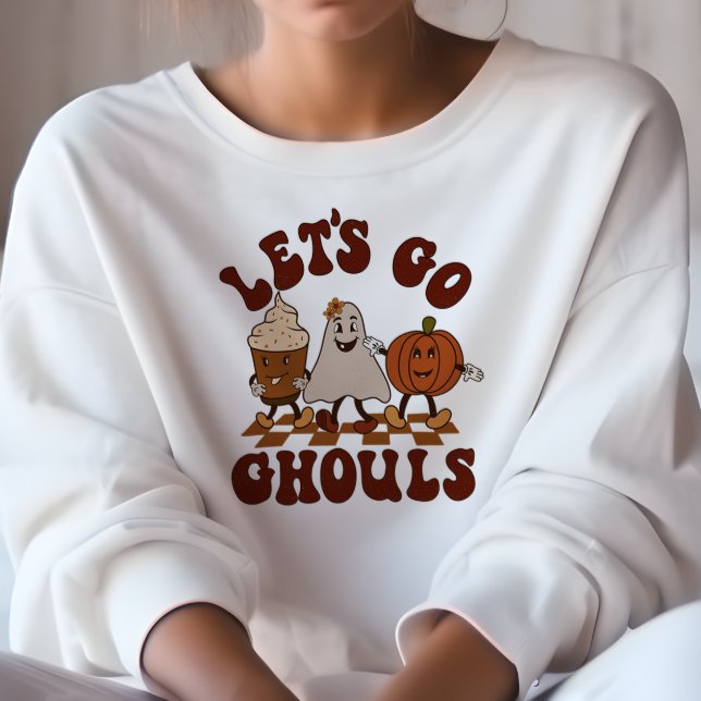 SWEATSHIRT AUTOMNE THÈME FUNNY ALLONS GHOULS AUTOMNE (Créateur téléchargé)