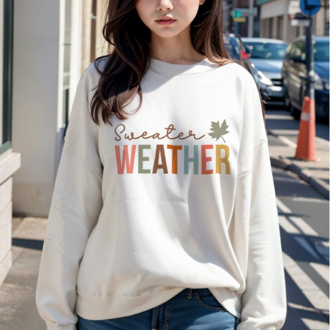 SWEATSHIRT AUTOMNE THÈME RÉTRO SWEATER TEMPS AUTOMNE (Créateur téléchargé)