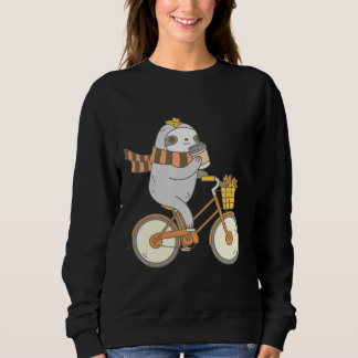 Sweatshirt Automne Vélo Sloth