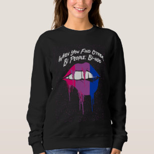 Sweatshirt Autres personnes Bi Bingo Bisexuel LGBTQ Fierté Bi