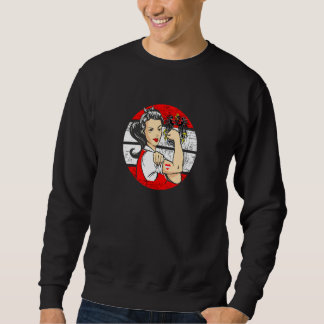 Sweatshirt Autriche féminine avec Drapeau d'aigle et Autriche