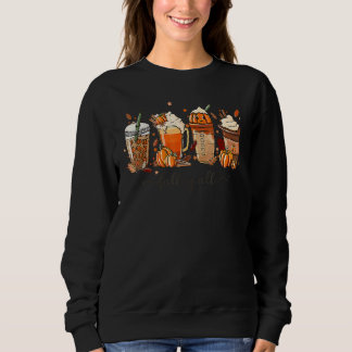 Sweatshirt Autumn Fall Coffee Spice Latte Cups Fall Y'all Tha