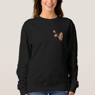 Sweatshirt Autumn Leaves And Acorns Fall For Women Thanksgivi