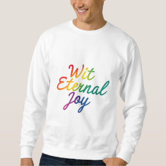 Sweatshirt Avec la joie éternelle - Arc-en-ciel
