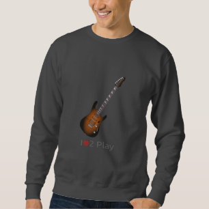 Sweatshirt avec l'illustration d'une guitare