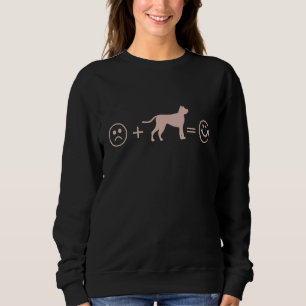 Sweatshirt Avec My Pitbull je suis heureux Pitbull is Happine